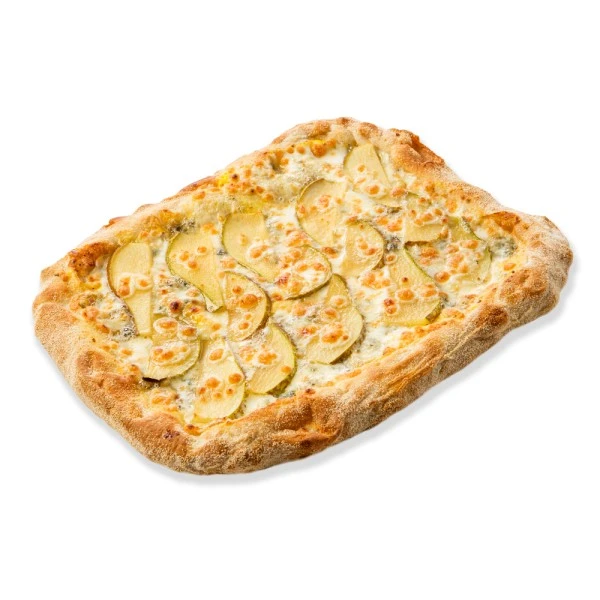 Пицца с грушей и горгонзолой на римском тесте