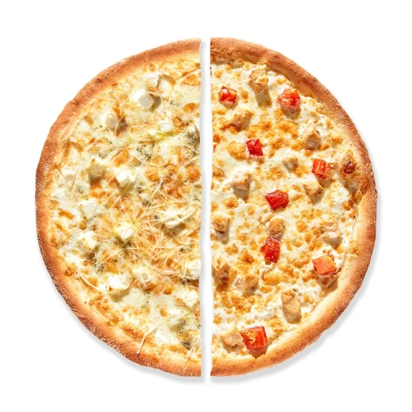 Пицца Четыре сыра + Цыпленок ранч 36 см 