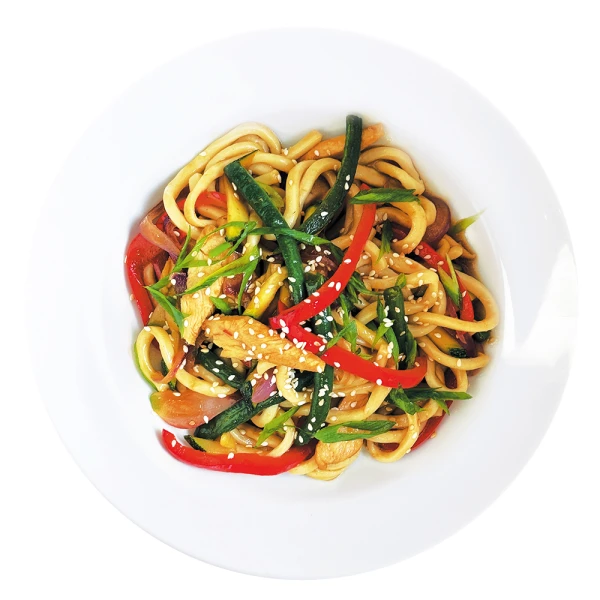 Удон с курицей в соусе "Терияки"