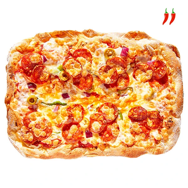 Пицца Чоризо на римском тесте 