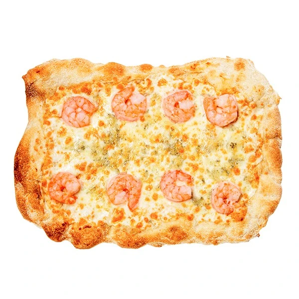 Пицца Креветка Дор Блю на римском тесте