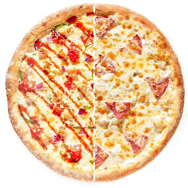 Пицца Курица Терияки + Ветчина и сыр 36 см