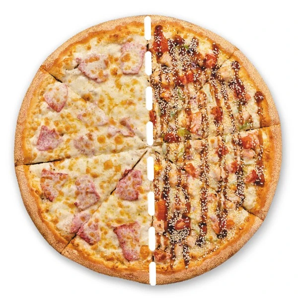 Пицца Курица Терияки + Ветчина и сыр 36 см