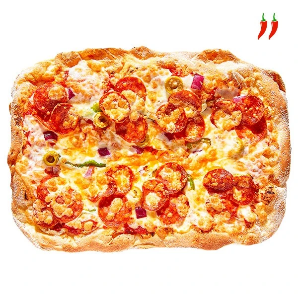 Пицца Чоризо на римском тесте 