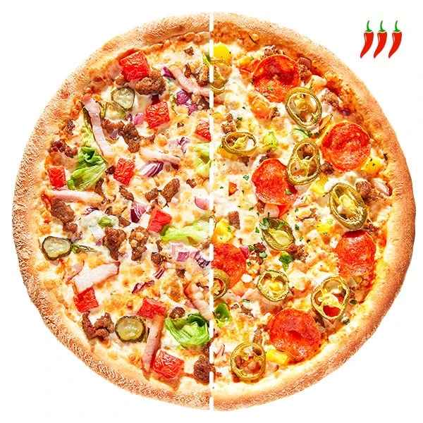 Пицца Сочный бургер + Мехико 36 см